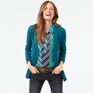 Cabi #3712 Deco Cardigan Teal Blue SzXS